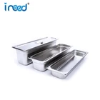 Stainless Steel Food Top Quality Stainless Steel Profeesional Factory Direct 2/4 Anti-Jam Euro Style Long Food Pan