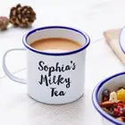 Iron Mugs Wholesale Custom Design Cast Iron Metal Steel Enamel Mugs And Camping Enamelware Cup Sustainable Eco-Friendly