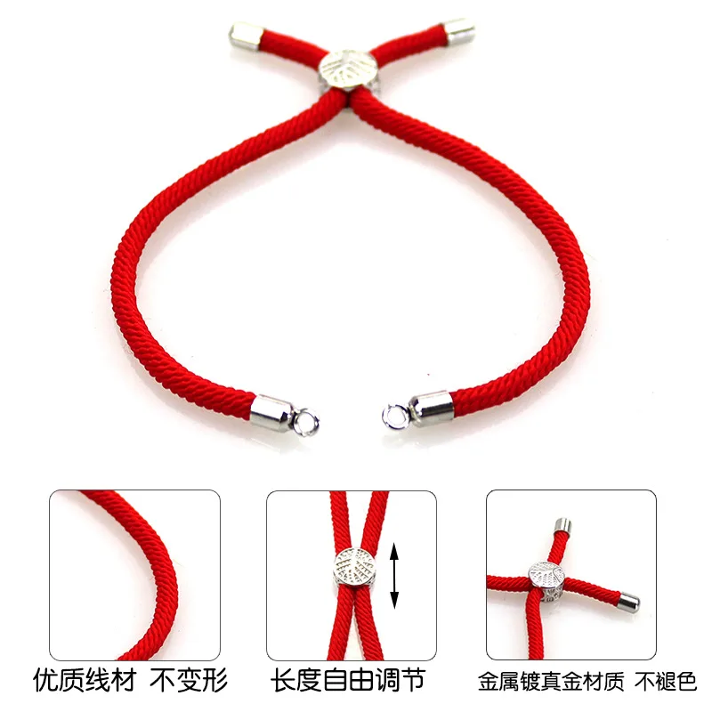 Adjustable Plain Wax Cord Rope Bracelets for DIY charm Bracelets jewelry making Custom Thread String Knotted Woven Bracelets .jpg