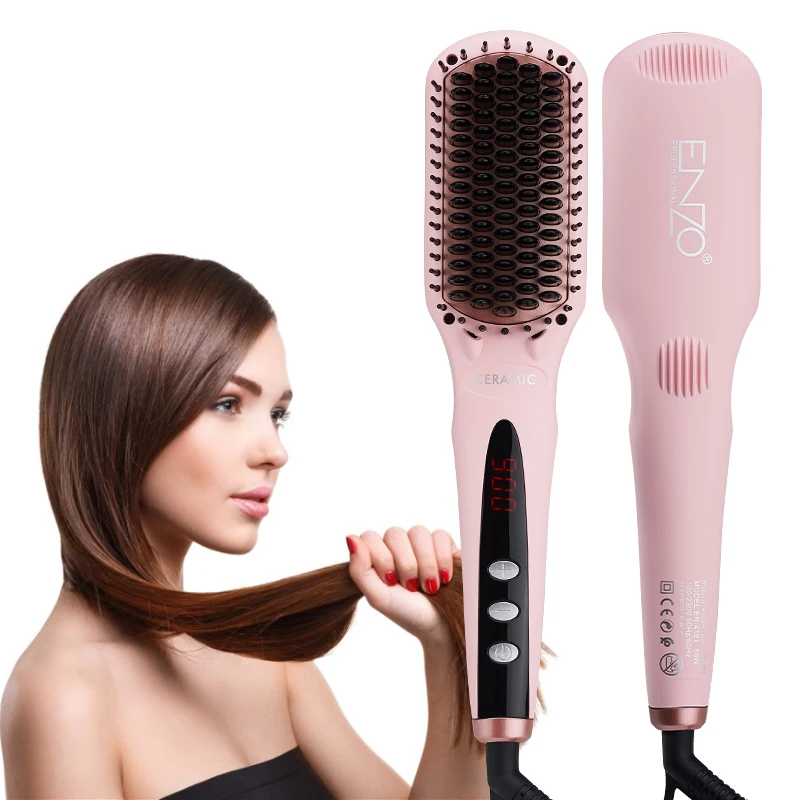 Hot Air Electric Hair Straightener Brush Comb With Private Label - Buy Best Hair  Straightener,Ghd Hair Straightener,Remington Hair Straightener Product on  