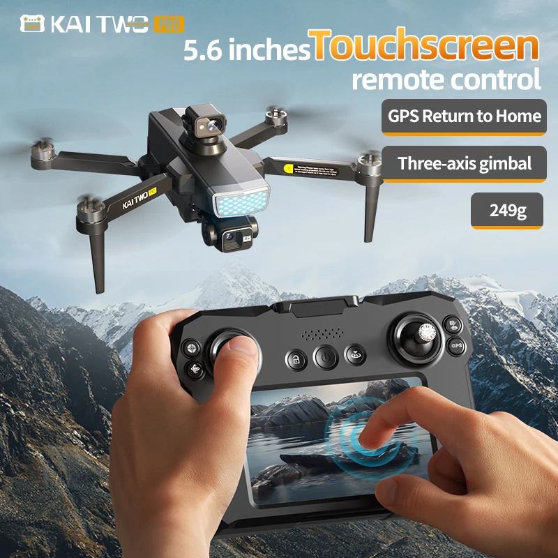 High Quality KAI 2 Obstacle Brushless Avoidance RC Plane Toys EIS GPS FPV  RC Aircraft 4K Electric Camera Professional Aircraft