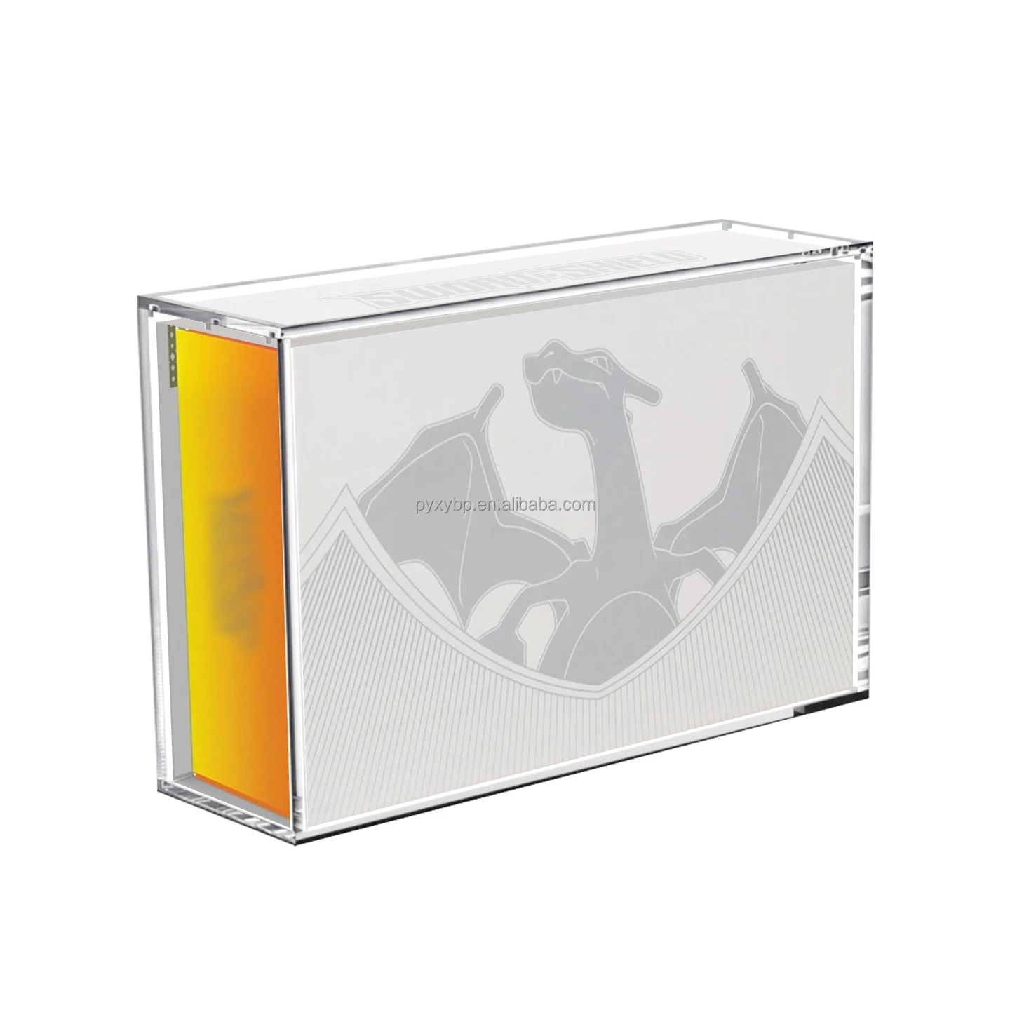 product strong magnet acrylic ultra premium collection charizard upc boxes poke etb booster box acrylic charizard upc display box-5
