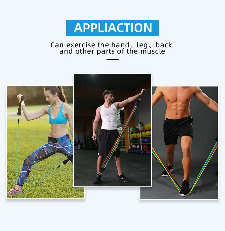 Rubber Pull RopeResistance Bands Fitness for Indoor Stength Training soláthraí