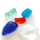 promption tumbled glass rock for home decoration firepit
