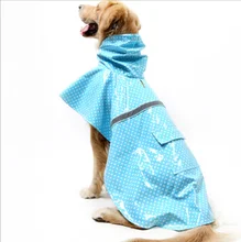 Pet Clothes Spring Summer waterproof dog Raincoat Golden Retriever Husky Labrador Rain and Snow Big Dog Raincoat