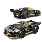 Car Building Blocks Custom Educational Black Pull Back Car Building Toy Legoing Building Block Bricks Toys For Kids