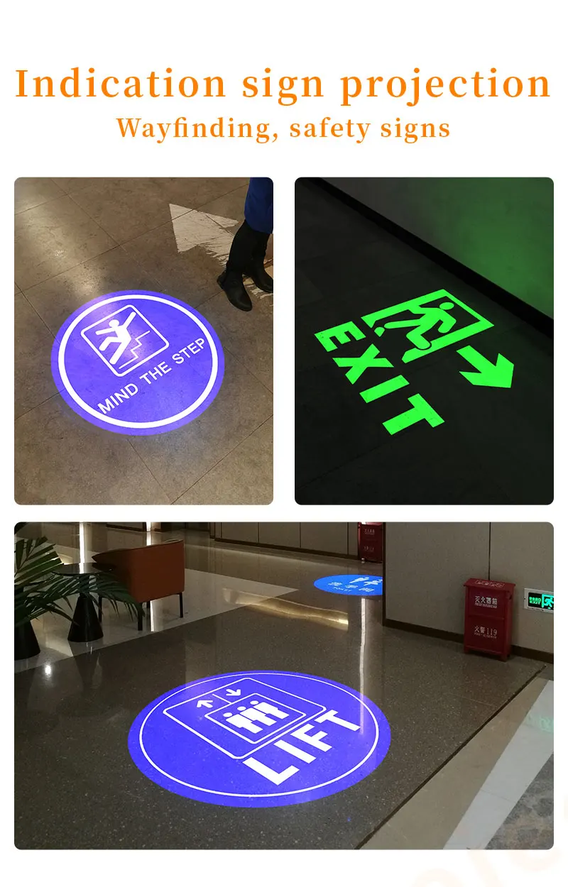 Logo Projector Free Custom Advertising Lights 100W150W Led Gobo Light Business Sign Wall Projection Lamp Outdoor Waterproof IP67