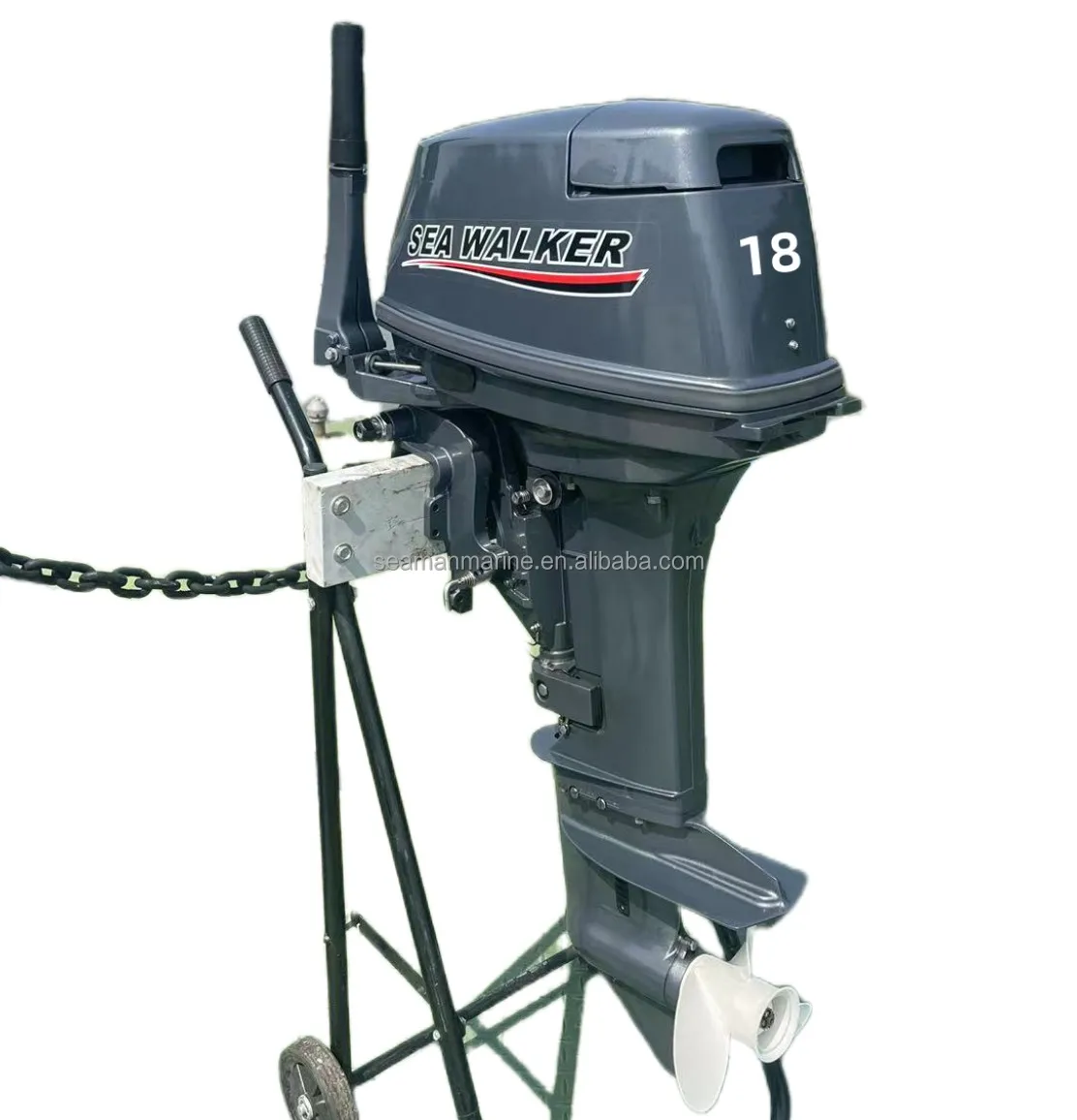 Seawalker Short Shaft 2 Stroke 18hp Outboard Motor Boat Marine Engine