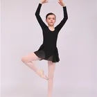 Hot Girls Skirt Hot Sale Long Sleeves Girls Training Dancewear Ballet Skirt Leotard