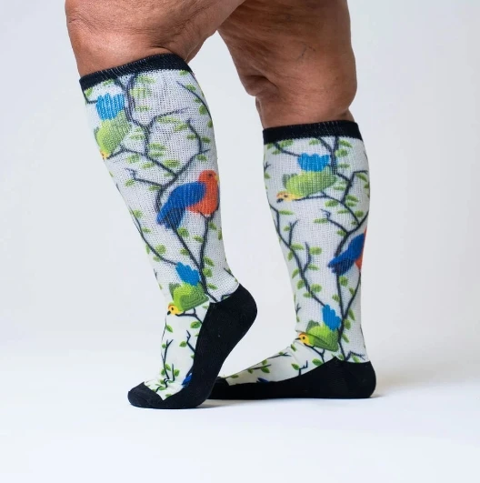Compression Socks Men Women Knee High Stockings Fit Medical Edema Diabetes Varicose Veins Running Compression Socks