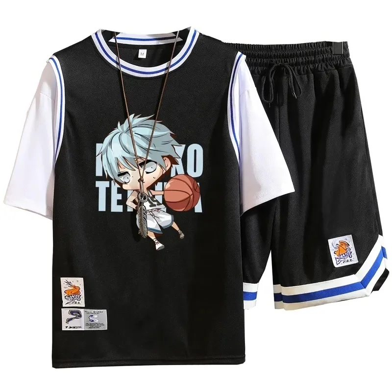 Men's Sport Set Summer Outfit 2 Piece Set Short Sleeve T-Shirts and trousers Casual Sweatsuit Set