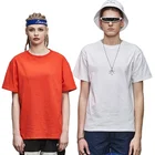 Shirt Couple Plain Orange Color Cheap T Shirt For Couple
