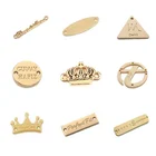 Usa Clothing USA Standard Garment Accessories Custom Engraved Brand Name Tag Metal Logo Sewing Label For Clothing