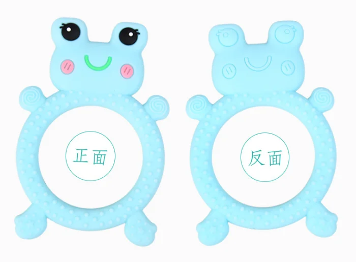 USSE China factory Animal Shaped Baby Teether Set Customized Toddler Silicone Baby Elephant Teether
