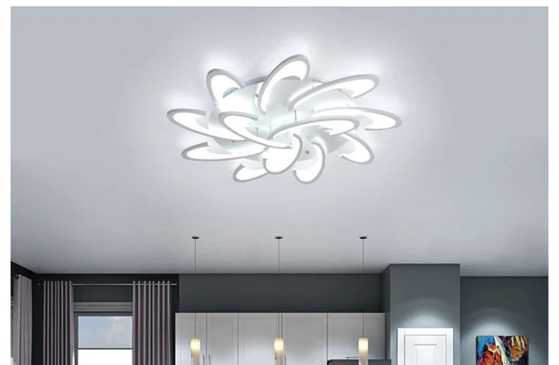 Contemporary Style LED Ceiling Lamp Acrylic Aluminum Ceiling Lights Lighting