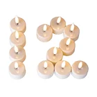 White White Tea Lights Hot Online Sales 3D Real Flame White Led Tea Light