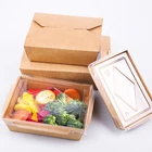 Display Box Clear Display Kraft Paper Box Pastry Box Custom Logo Paper Box Packaging