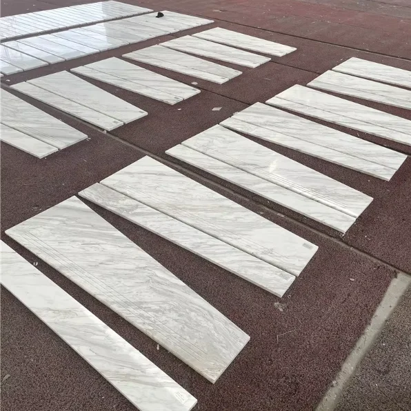 product high quality volakas white marble stair step slab good design for home hotel decor natural stone floor tile-1