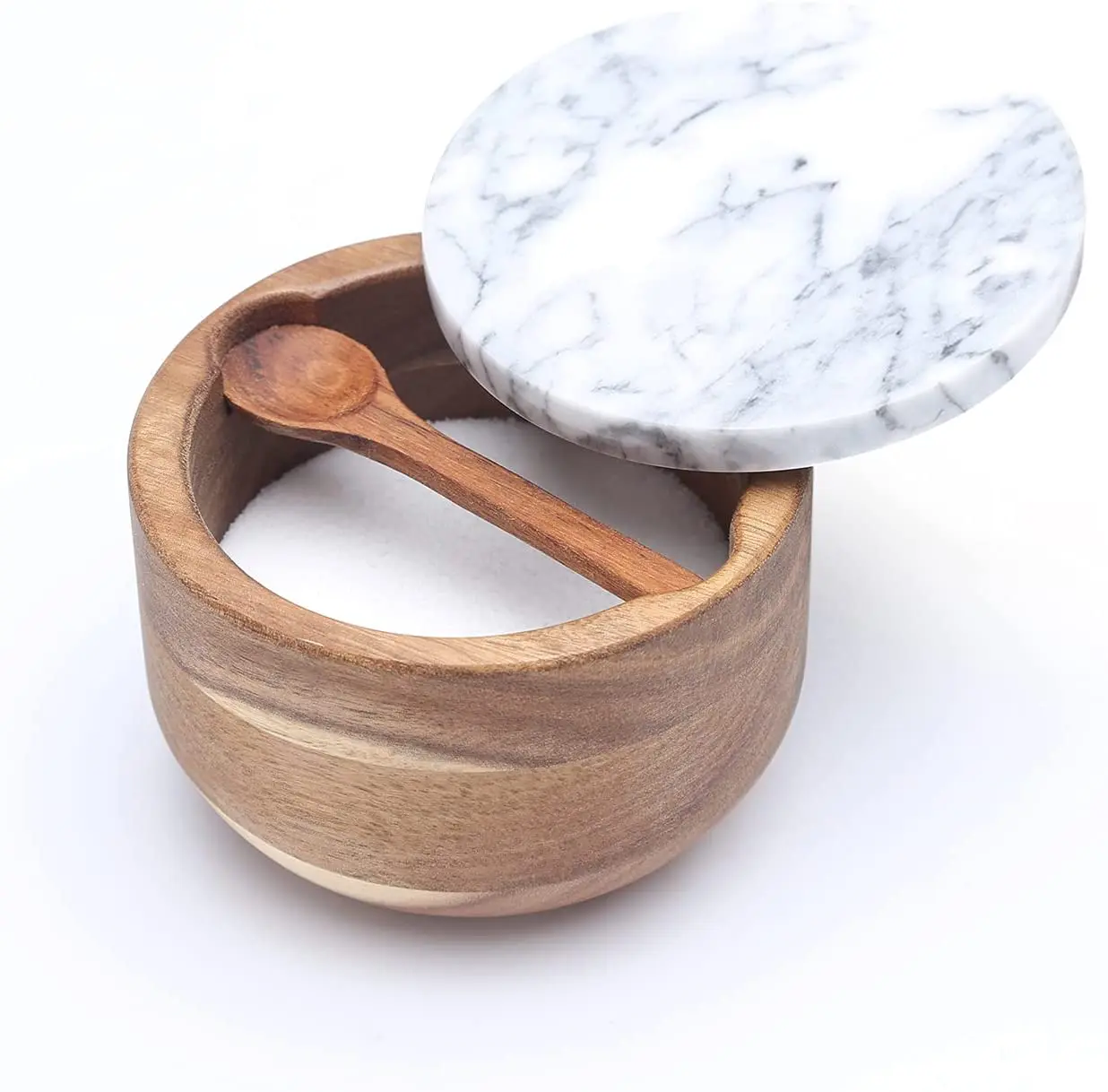 salt bowl with spoon