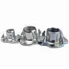 China factory price stainless steel 304 4 prongs Tee Nut
