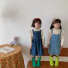 Denim Skirt Kids 2022 Spring / Summer Children's Wear Children's Denim Dress POCKET DENIM Strap Skirt For Kids