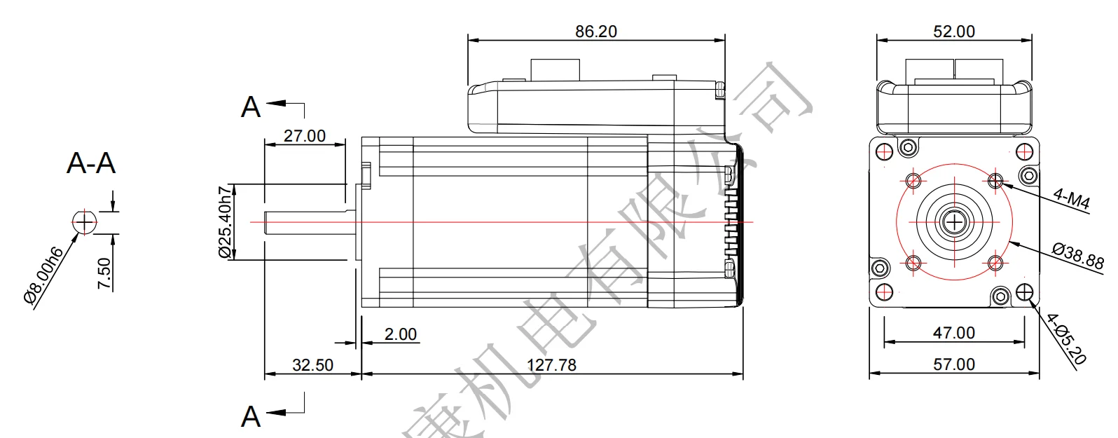 Integrated Servo Motor, IHSV57-30-14-36-EC, Nema23, 36V, 140W - detail 12