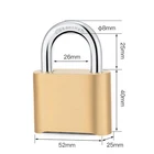 Waterproof 4 Digits Brass Combination Padlock With Bottom Password Open With For Warehouse