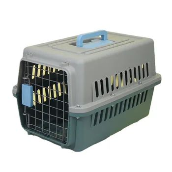 High Quality Ventilation Plastic Dog Carrier Cage Outdoor Pet Carrying Bag Cat Travel Box PP Pet Aviation Box