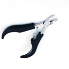 Cuticle Nippers Custom Private Logo Black Stainless Steel Cuticle Nippers Nail Clipper Scissors Manicure Tools