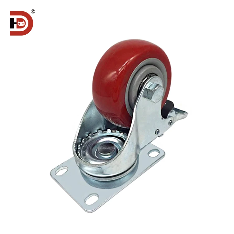 3-inch Dual Bearing Omnidirectional Foot Wheels Flatbed Luggage Mobile Shelf Casters Directional Wheels manufacture