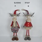 Christmas Santa Decoration Customized Xmas Holiday Doll Ornaments Decor Christmas Gnome Long Hat Santa Plush Dwarf