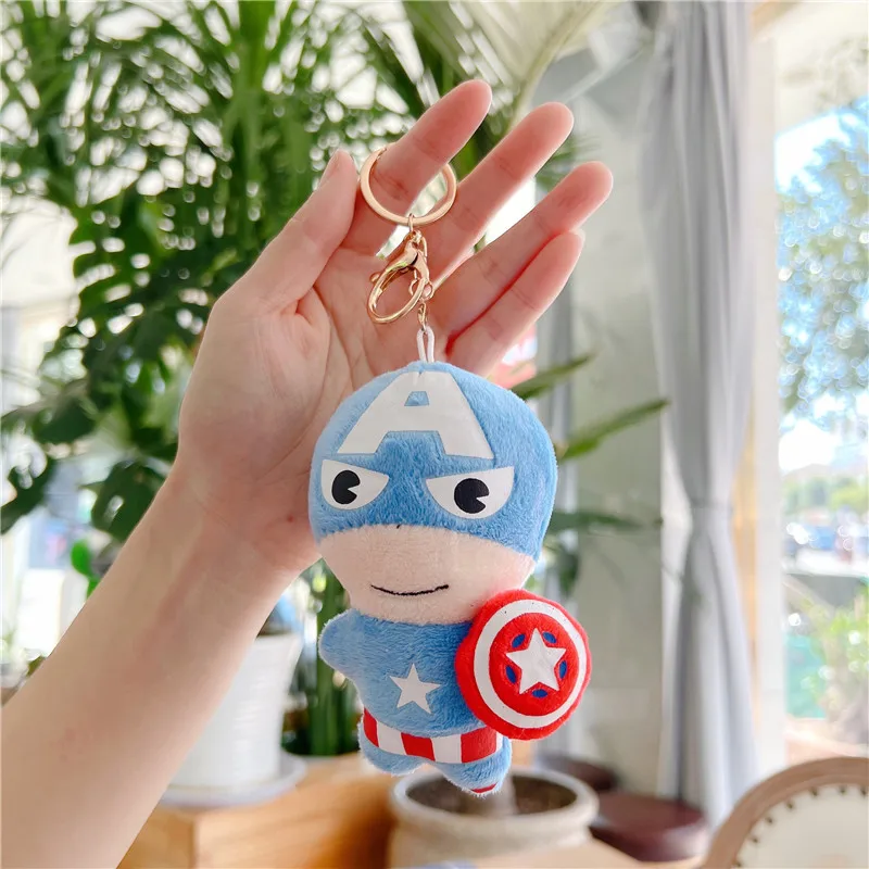 2024 New Custom Cute Spider-Man Cartoon Iron Kawaii Avenger Plush figure toys Plush keychains toys