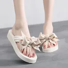 Flip Flops Slippers Chinese Supplier Latest Fashion Non-slip Bow Casual Flip Flops Slippers For Women