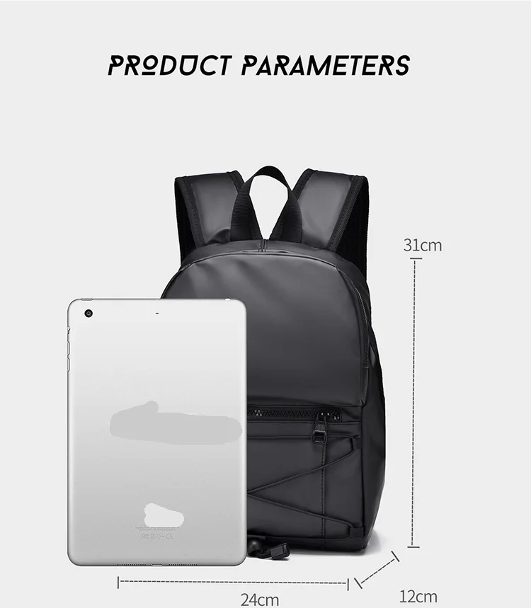 Backpack 2024 New style mountain riding black grey small backpack daily nylon diagonal backpack