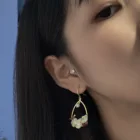 Real Hot Sale Version Of Light Luxury Wild Earrings Factory Wholesale Handmade Real Pearl Temperament Jewelry