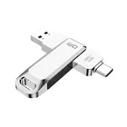 64gb Usb 64GB OTG Swivel USB 3.0 Flash Drive U Disk Storage For Type-C Custom Logo PD168