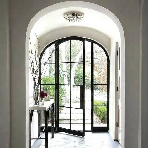 Arch Top Steel Framed French Doors Hot Solid Carbon Steel Swing Door Hot  Solid Carbon Steel - Buy Arch Steel Framed French Doors,French Interior  Doors,Hot Solid Carbon Steel Product on Alibaba.com