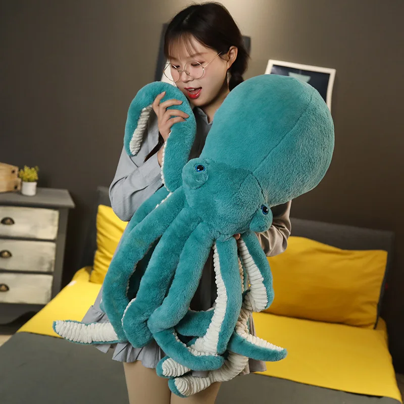 Custom cute octopus stuffed animal toy cuttlefish plush toys children octopus dolls