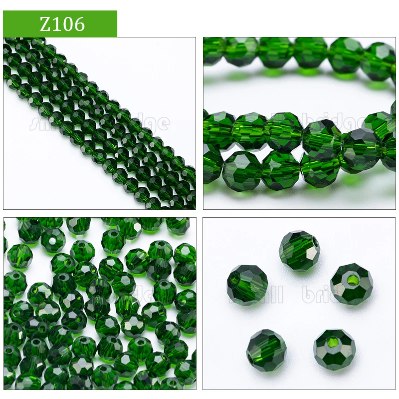 product 3 4 6 8mm austria round facet crystal beads for jewelry making bracelet diy accessories glass spacer loose beads-35