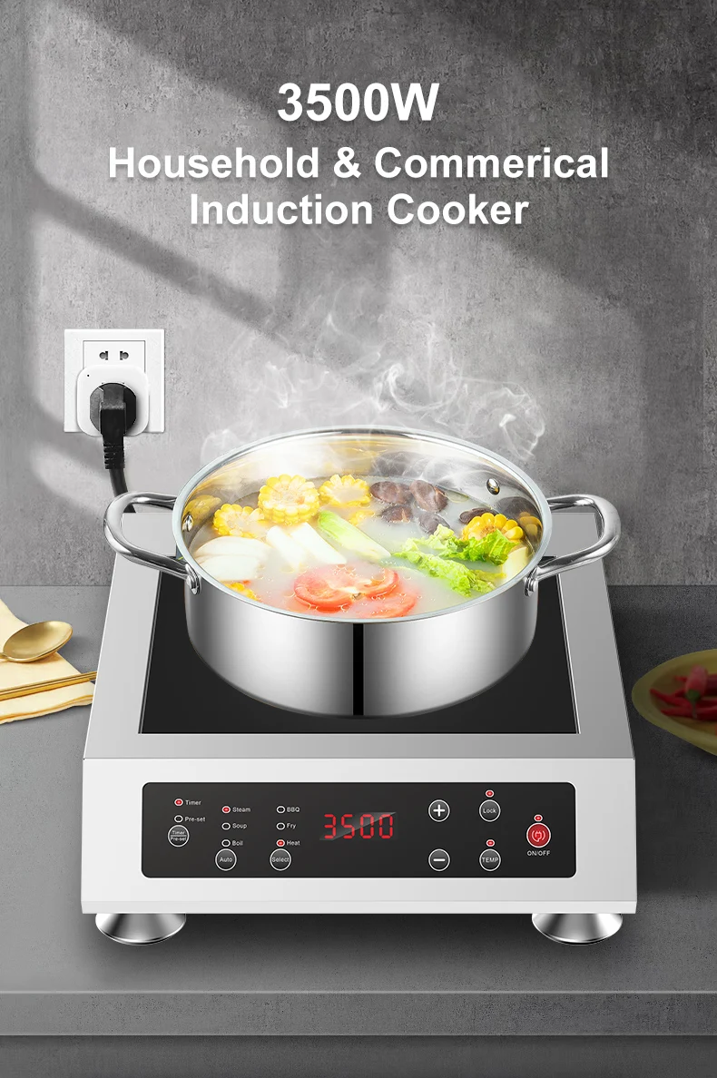 3500w Levels High-power Wholesale 3.5kw Single Multifunctional Electric Cooktop 240v Portable Stove Commercial Induction Cooker