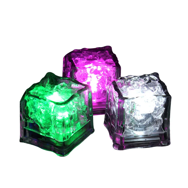 Bar fast slow flash auto changing color PS water-activated light-up LED ice cube