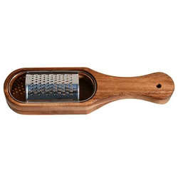 Wooden Cheese Grater with Handle Rustic Brown Shredder Kitchen Grater For Lemon Grater