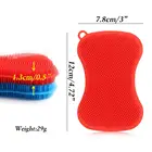 Cleaning Silicone Cleaning Brush Scrubber Pot Holder Multipurpose Dish-washing Brush For Dish