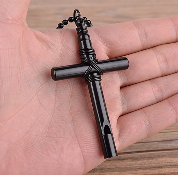 cross whistle necklace