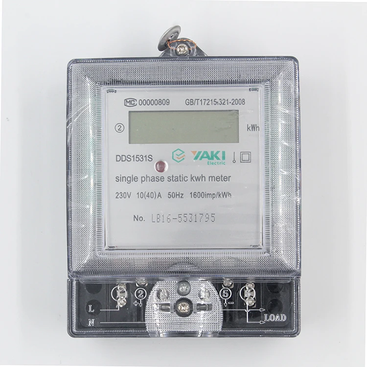 Yaki Single Phase Electronic V Hz Electric Meter Price Static