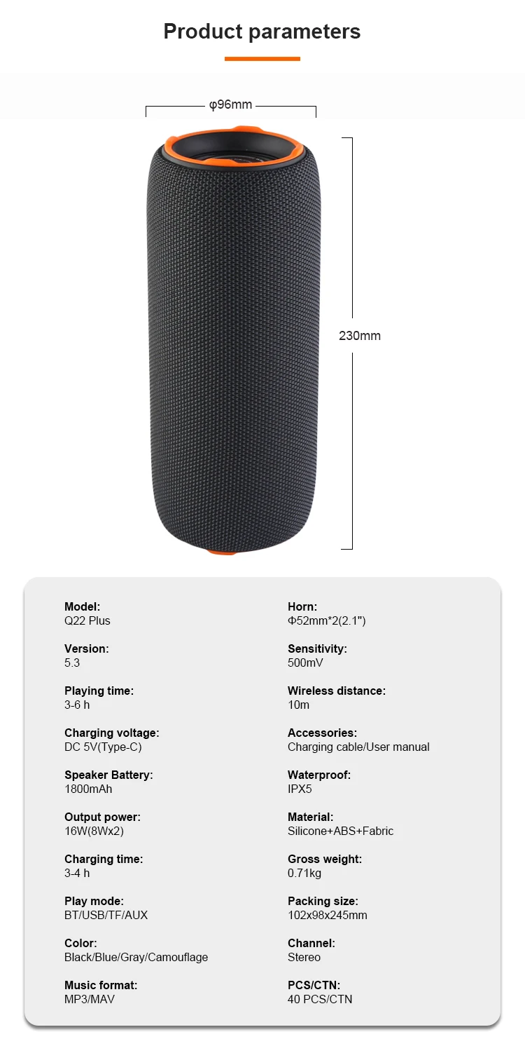 Kisonli Q22 PLUS Powered Bass Speakers