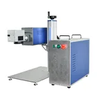 Laser Small Size Portable Galvo RF 30W CO2 Laser Marking Machine For Wood Bamboo Leather Acrylic Marking Engraving