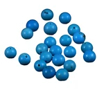 Beads Semi-precious Wholesale Price Natural Round Stabilize Blue Turquoise Loose Beads Semi-Precious Stones Beads