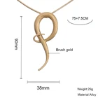 Snake Personalized Brush Finish Twist Snake Alloy Pendant Necklace For Women