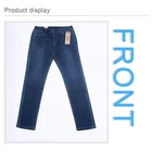 Jeans 2021Wholesale Custom Logo High Quality Classic Distressed Men'S Blue Ripped Washed Jeans Denim